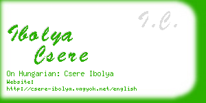 ibolya csere business card